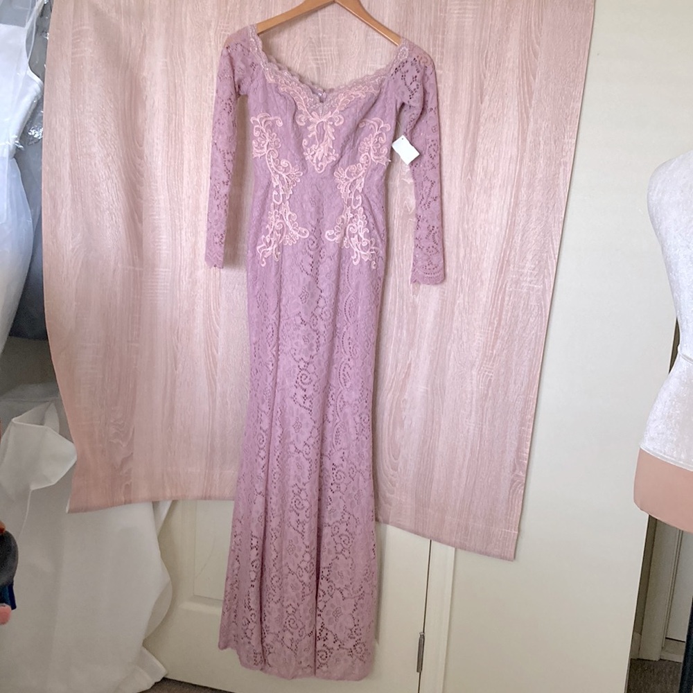 Lulu’s Mauve Lacey maxi dress, Sz S